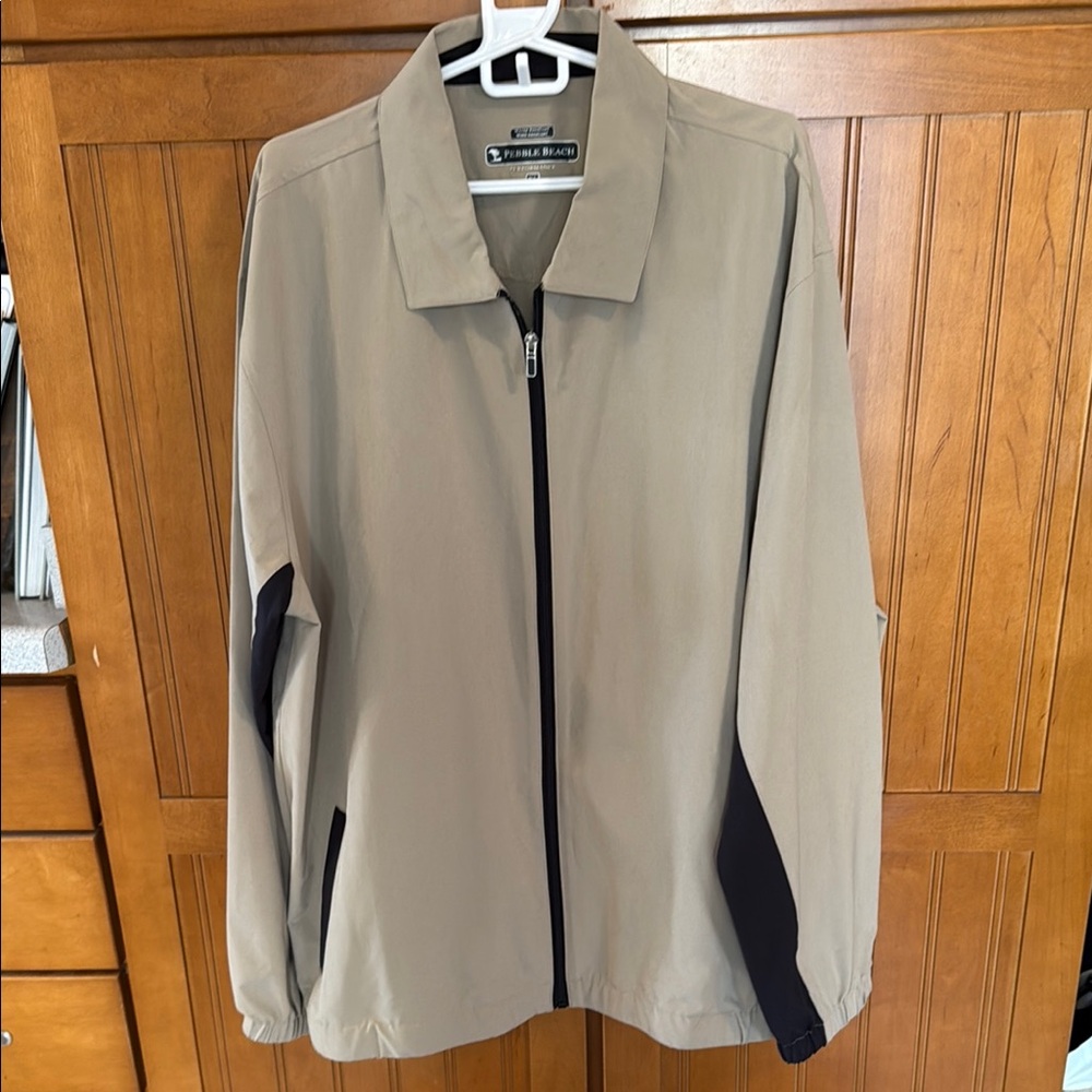 Golf Men's Beige Windbreaker Jacket